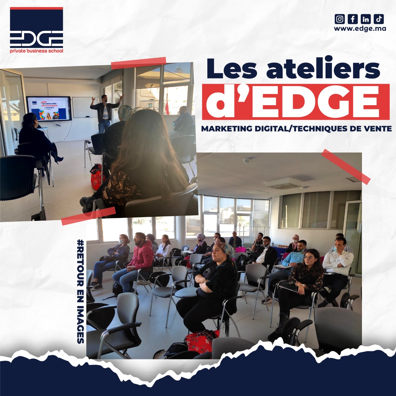 Les ateliers de EDGE Business School Google ads